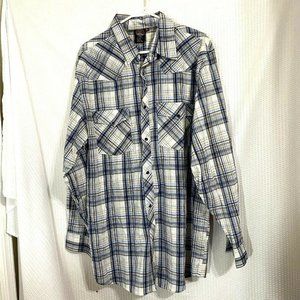 Sportier Plaid Black Pearl Snap Western Wear Shirt‎